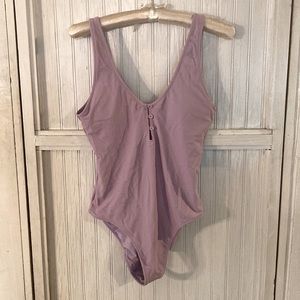 Aerie- One Piece Bathing Suit - Lavender- Medium